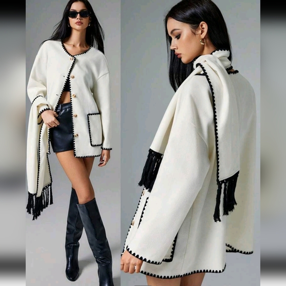 Jackets & Blazers - New Autumn And Winter Hepburn Style Design Raccoon Velvet Knitted Coat